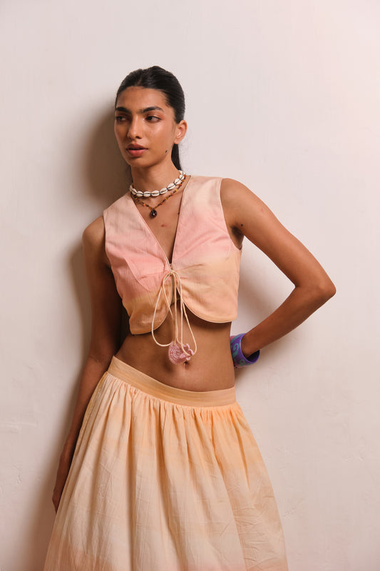 YELLOW REEF SKIRT SET