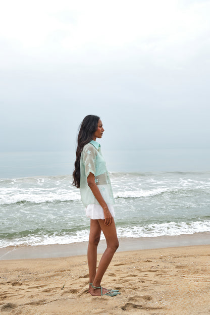 STAR FISH ORGANZA SHIRT