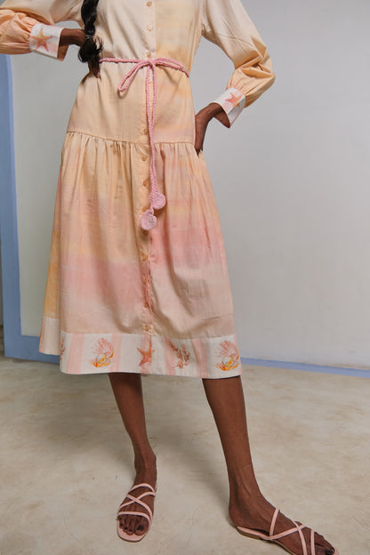 YELLOW REEF SHIRT DRESS