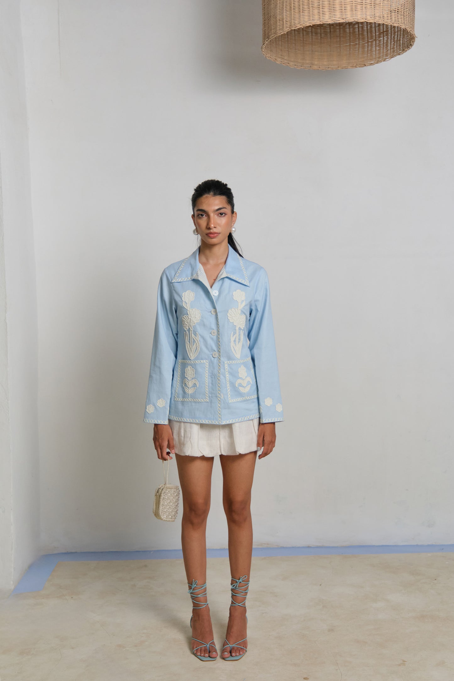 AZURE LINEN JACKET