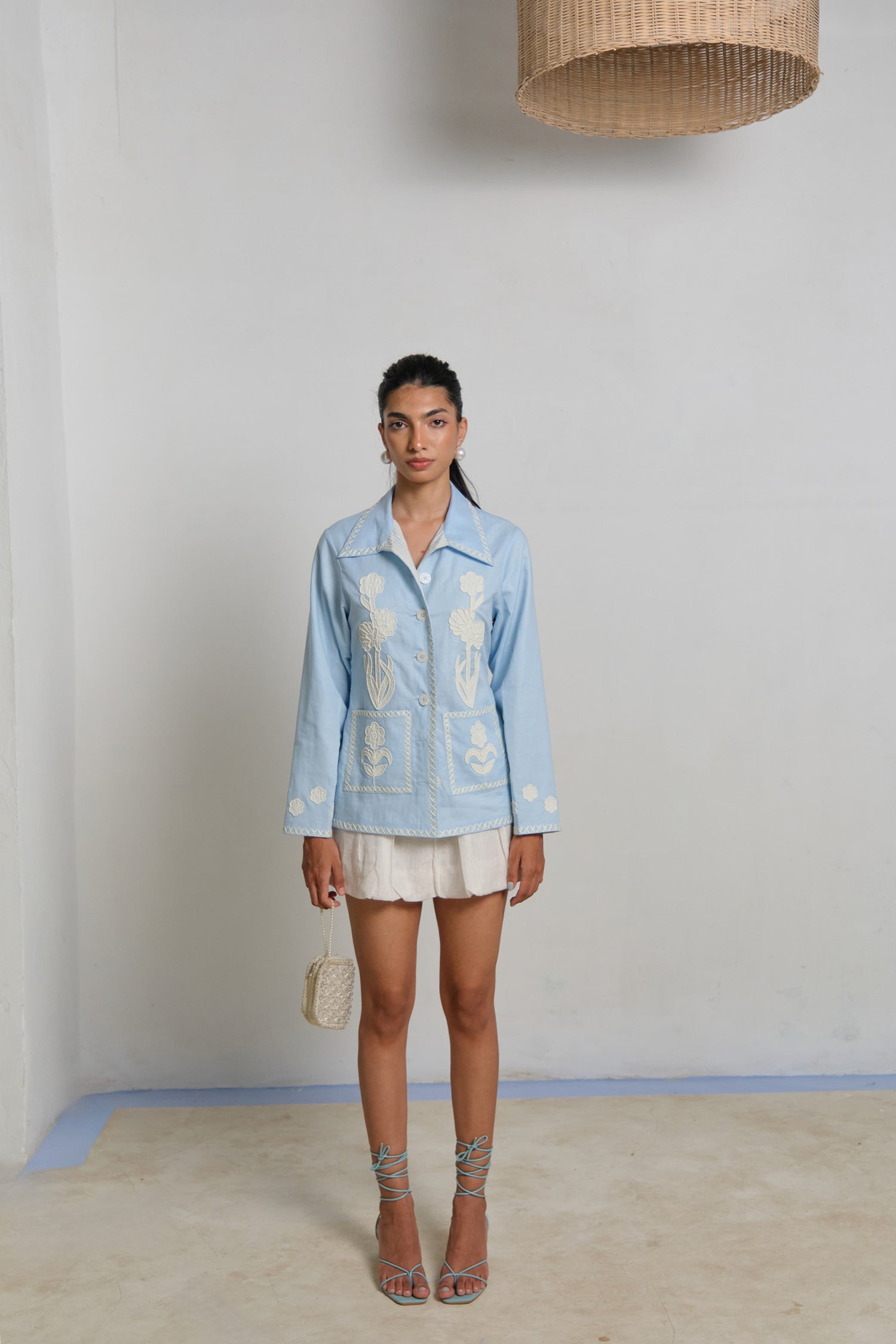 AZURE LINEN JACKET