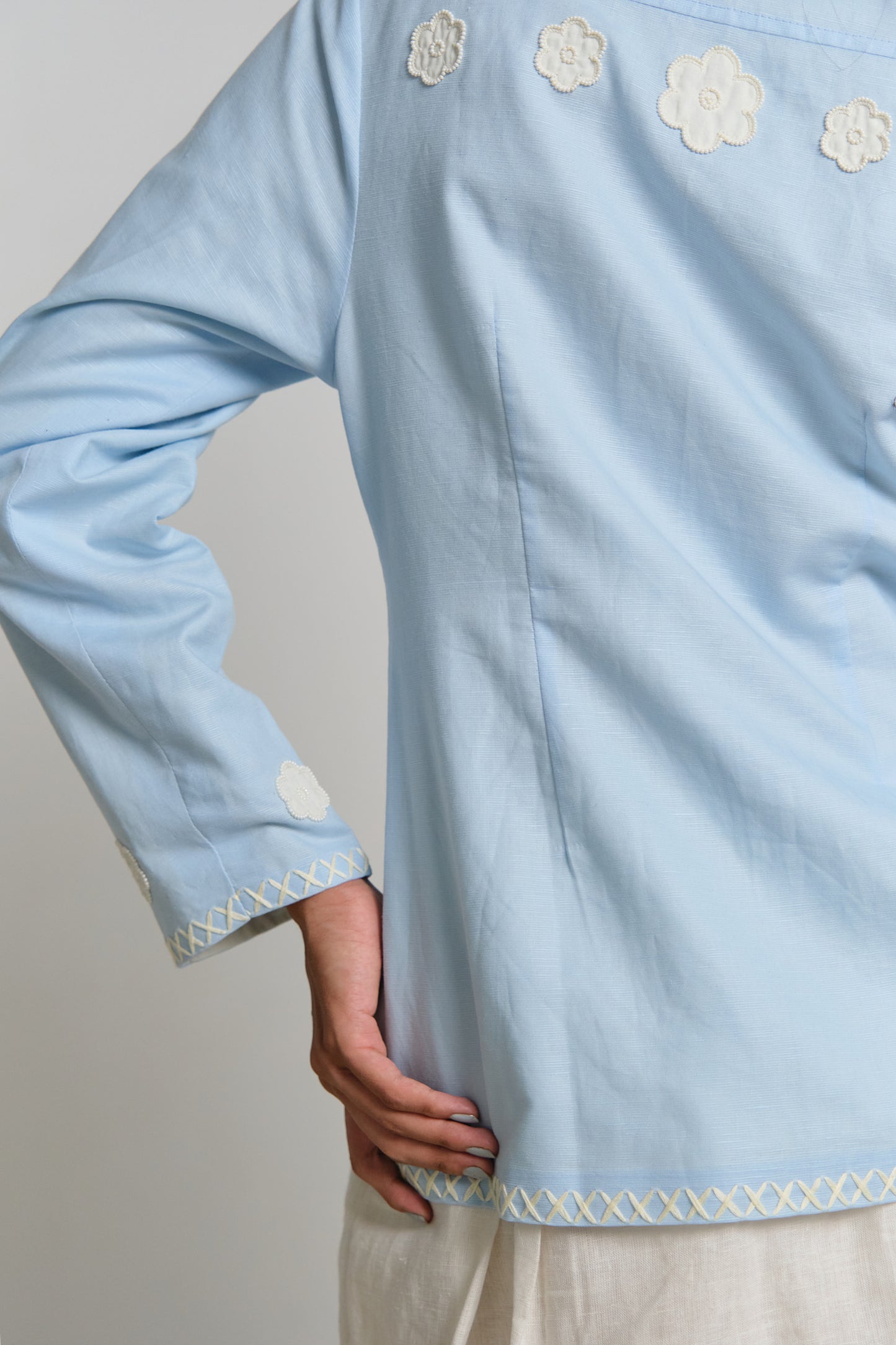 AZURE LINEN JACKET
