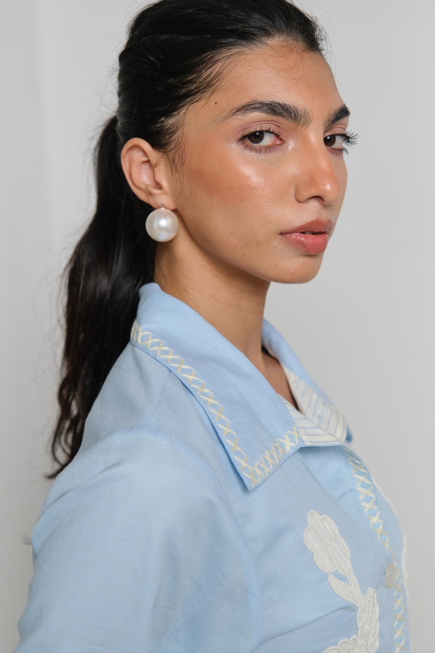 AZURE LINEN JACKET