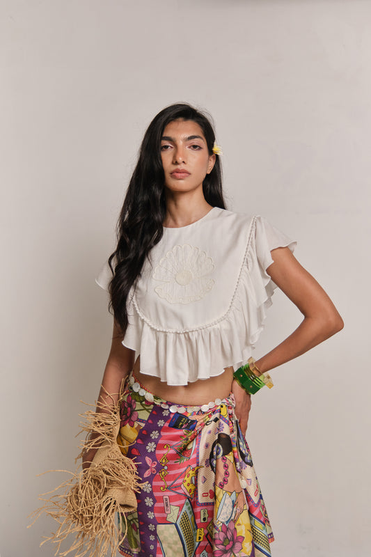 MOTHER OF PEARL TOP