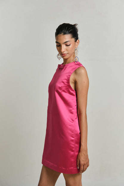METALLIC SHIFT DRESS