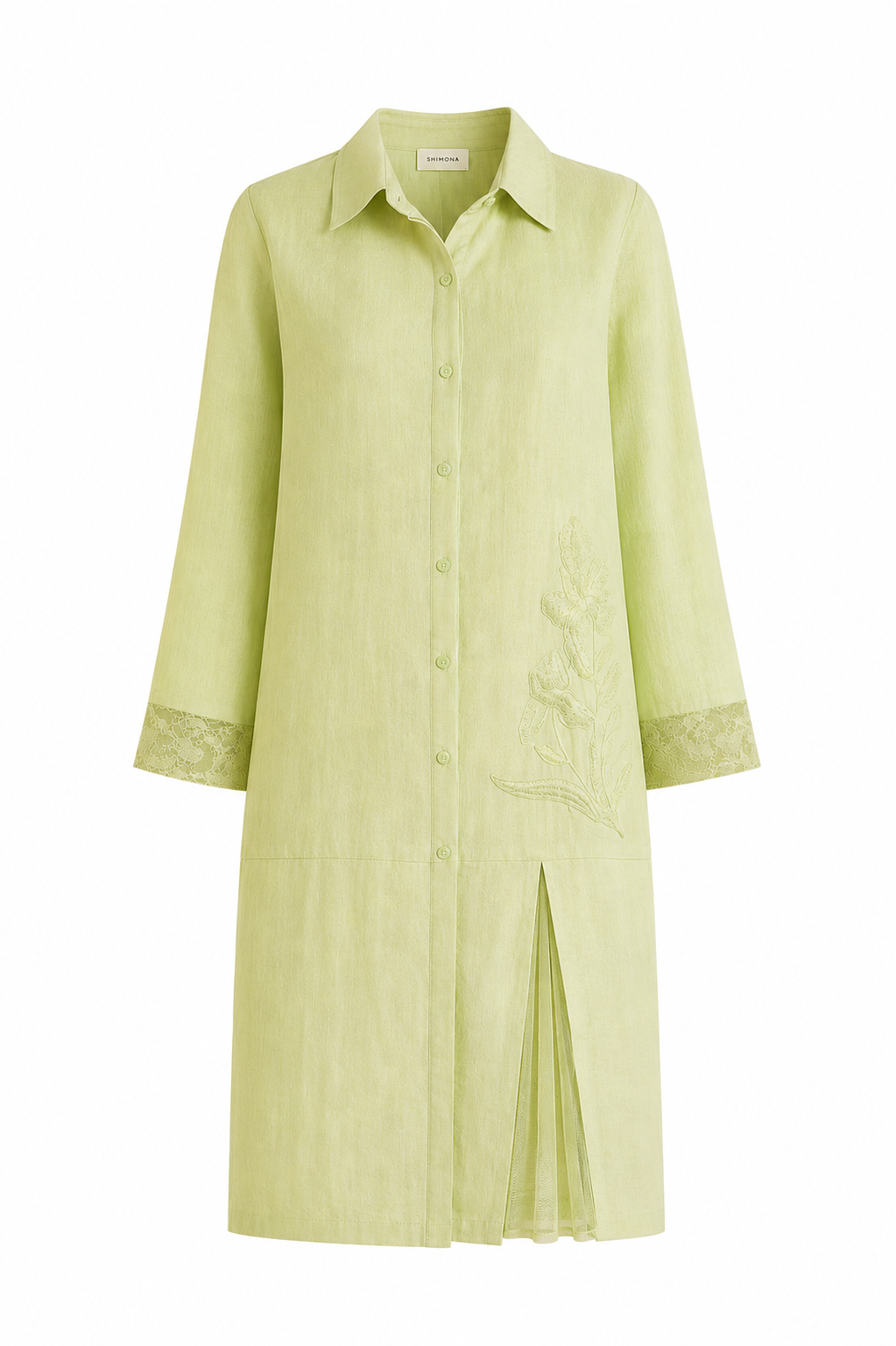 LIME REVERIE SHIRT DRESS