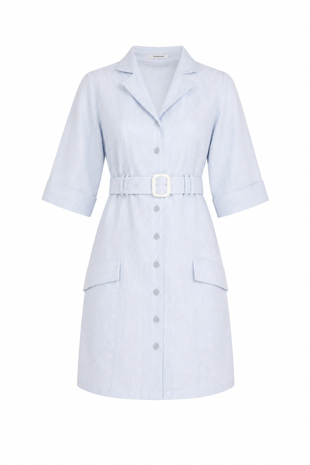 POWDER BLUE TAILORED DRESS