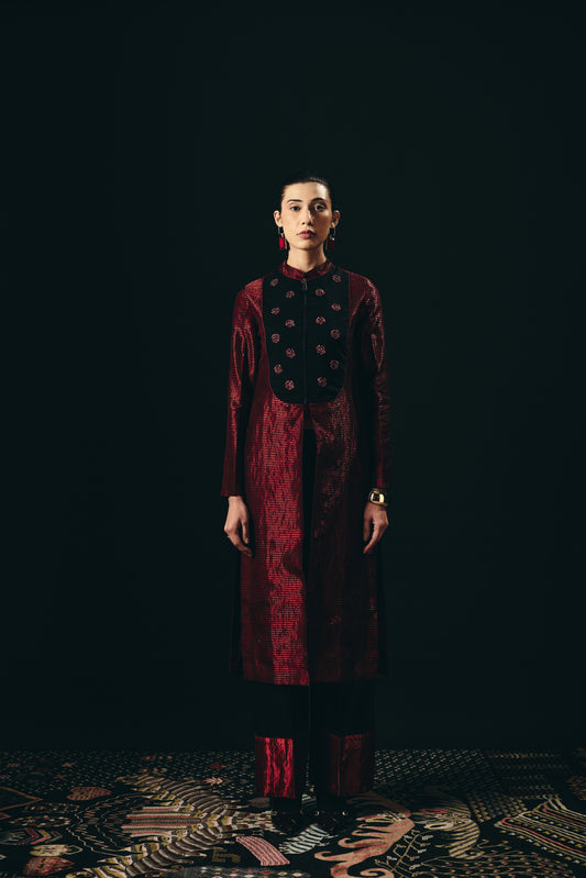 ROUGE LONG TUNIC SET