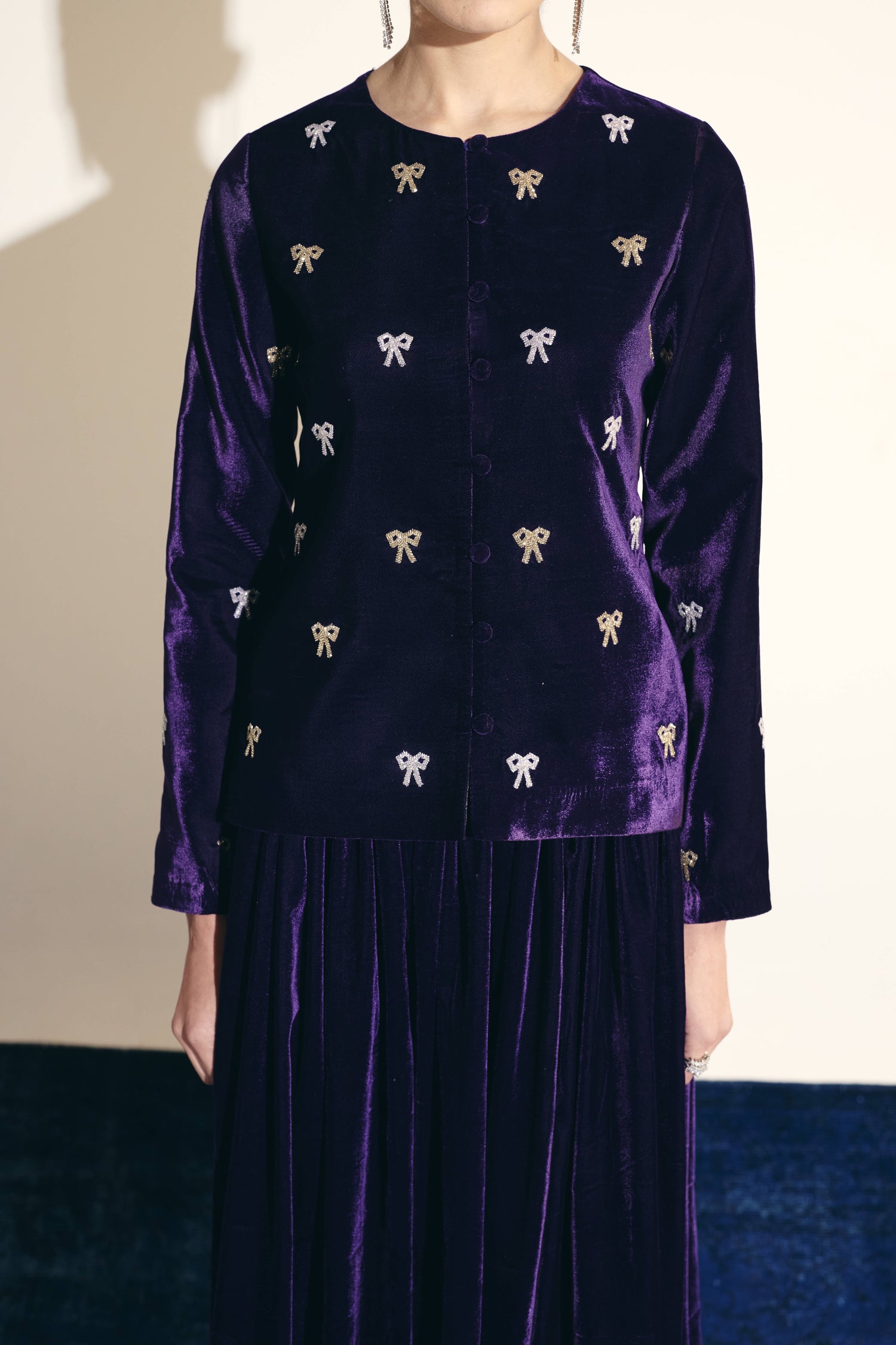 IMPERIAL VIOLET BOW SET