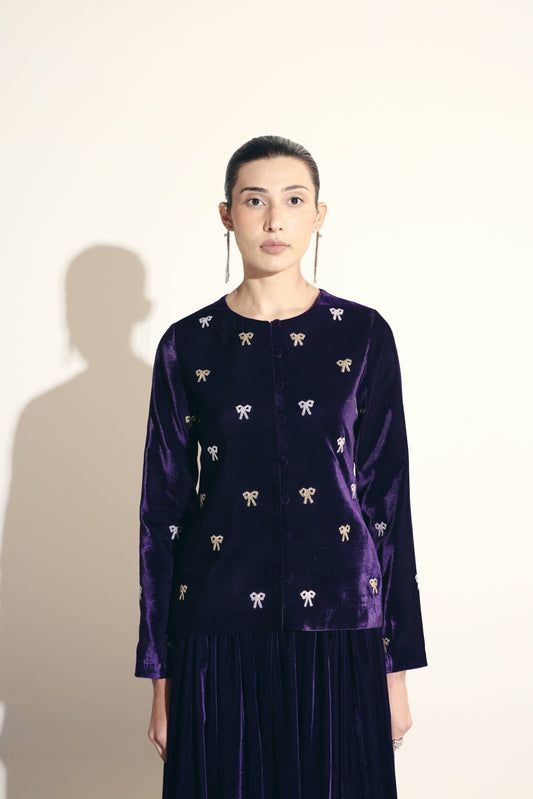 IMPERIAL VIOLET BOW SET