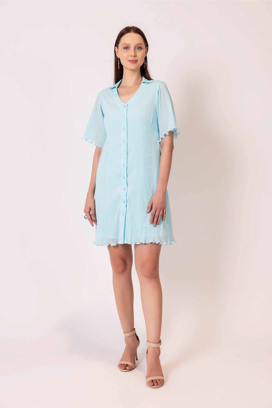 IRIS BLUE CLASSIC DRESS