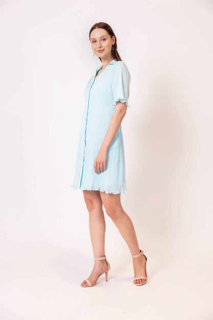 IRIS BLUE CLASSIC DRESS