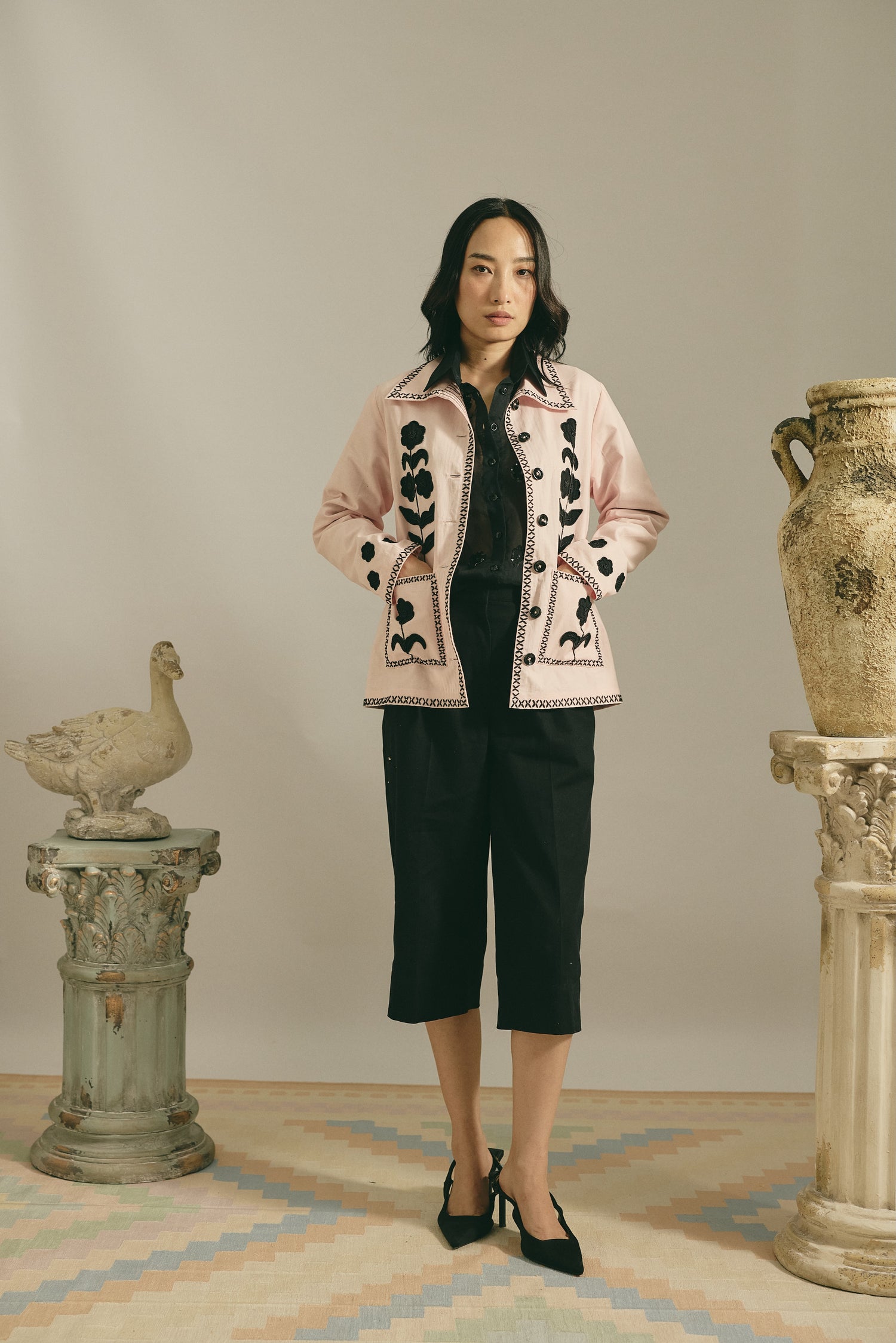 SIGNATURE PINK BLOOM SHACKET