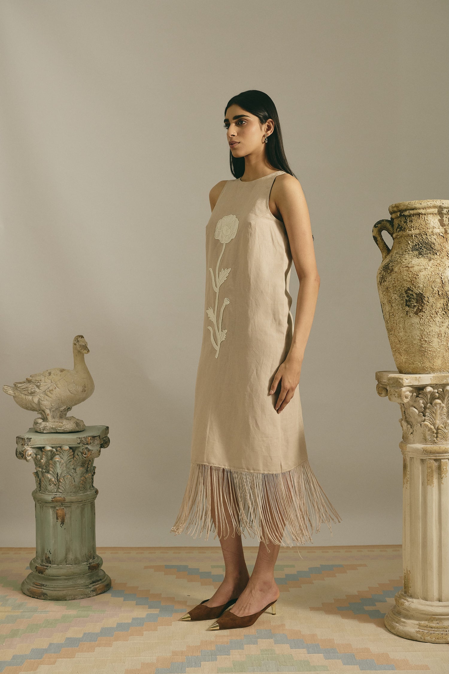 DESERT FRINGE DRESS